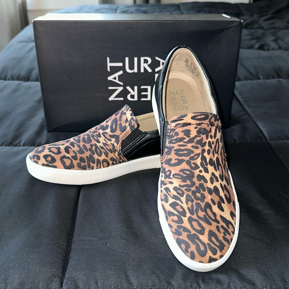 Cheetah Print Slip On Sneaker - Picture 2 of 11